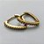 BRINCO NO BRUTO PRONTO PARA O BANHO(CX133) - BRINCO ARGOLINHA DE PRESSÃO TRIÂNGULO CRAVEJADO EM MICROS ZIRCÔNIAS - TAMANHO: 1,5X16MM - PESO TOTAL 1,8GR - COMPOSIÇÃO: LATÃO / ZIRCÔNIA - BRU15213 - Imagem 2