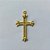 ACESSÓRIO NO BRUTO PRONTO PARA O BANHO(CX02) - (E2234) PINGENTE CRUCIFIXO 20MM COM UMA ARGOLINHA - PESO 0,4GR - COMPOSIÇÃO: 100% LATÃO (PEÇA VENDIDA POR UNIDADE) - BRU0003097 - Imagem 2