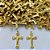 ACESSÓRIO NO BRUTO PRONTO PARA O BANHO - (E2199) PINGENTE CRUCIFIXO 20MM COM UMA ARGOLINHA - PESO 0,4GR - COMPOSIÇÃO: 100% LATÃO (PEÇA VENDIDA POR UNIDADE) - BRU0003098 - Imagem 1