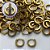 BRINCO NO BRUTO PRONTO PARA O BANHO(CX133) - BRINCO ARGOLINHA DE PRESSÃO CRAVEJADO COM MICROS ZIRCÔNIAS - TAMANHO: 2X11MM - PESO TOTAL 1,8GR - COMPOSIÇÃO: LATÃO / ZIRCÔNIA - BRU15243 - Imagem 1