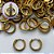 BRINCO NO BRUTO PRONTO PARA O BANHO(CX133) - BRINCO ARGOLINHA DE PRESSÃO CRAVEJADO COM MICROS ZIRCÔNIAS - TAMANHO: 2X15MM - PESO TOTAL 2,1GR - COMPOSIÇÃO: LATÃO / ZIRCÔNIA - BRU15245 - Imagem 1