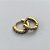 BRINCO NO BRUTO PRONTO PARA O BANHO(CX133)- BRINCO ARGOLINHA DE PRESSÃO CRAVEJADO COM MICROS ZIRCÔNIAS - TAMANHO: 1X10MM - PESO TOTAL 0,6GR - COMPOSIÇÃO: LATÃO / ZIRCÔNIA - BRU15246 - Imagem 2