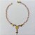 PULSEIRA NO BRUTO PRONTA PARA O BANHO -  (CX.03)  PULSEIRA COM CRUCIFIXO  - TAMANHO 18CM - PESO TOTAL 1,6GR - BRU15258 - Imagem 1