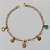 PULSEIRA NO BRUTO PRONTA PARA O BANHO - (CX.04)  PULSEIRA COM CONCHAS E CRISTAIS COLORIDOS - TAMANHO 18CM - PESO TOTAL 2GR - BRU15264 - Imagem 1