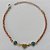 PULSEIRA NO BRUTO PRONTA PARA O BANHO -  (CX.03)  PULSEIRA COM CORAÇÃO E OLHOS GREGOS - TAMANHO 18CM - PESO TOTAL 2,7GR - BRU15266 - Imagem 1