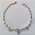 PULSEIRA NO BRUTO PRONTA PARA O BANHO - (CX.03)  PULSEIRA COM PÉROLAS E CRISTAIS  - TAMANHO 18CM - PESO TOTAL 2,1GR- BRU15276 - Imagem 1