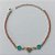 PULSEIRA NO BRUTO PRONTA PARA O BANHO -   (CX.04) PULSEIRA COM CORAÇÃO E CRISTAIS AZUIS - TAMANHO 18CM - PESO TOTAL 2,2GR- BRU15282 - Imagem 1