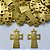 ACESSÓRIO NO BRUTO PRONTO PARA O BANHO - (3.1032) CRUCIFIXO JESUS DETALHE VAZADO 27X37MM - PESO TOTAL 2,3GR - BRU0003103 - Imagem 1