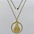 GARGANTILHA NO BRUTO PRONTA PARA O BANHO - (3.1289) GARGANTILHA COM CORRENTE SINGAPURA 60CM E PINGENTE MEDALHA VAZADA NOSSA SRA APARECIDA 39MM - PESO: 4,3GR - COMPOSIÇÃO: 100% LATÃO - BRU15313 - Imagem 1