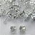 BRINCO FOLHEADA A PRATA COM 50 MILÉSIMOS + VERNIZ DIAMOND - BRINCOS DE PINO COM BASE EM ALTA FUSÃO E PEDRA  REDONDA CRISTAL 10X10MM -PRA521 - Imagem 1
