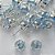 BRINCO FOLHEADA A PRATA COM 50 MILÉSIMOS + VERNIZ DIAMOND - BRINCOS DE PINO COM BASE EM ALTA FUSÃO E PEDRA REDONDA AZUL 10X10MM -PRA523 - Imagem 1