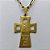 GARGANTILHA NO BRUTO PRONTA PARA O BANHO - (3.1032) GARGANTILHA COM CORRENTE CARTIER - TAMANHO: 70CM COM PINGENTE CRUCIFIXO 27X38MM - PESO: 15,7GR - BRU15406 - Imagem 2