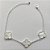 PULSEIRA FOLHEADO A PRATA COM 50 MILÉSIMOS + VERNIZ DIAMOND - PULSEIRA 18CM VAN CLEEF MADRE PÉROLA FECHO LAGOSTA - PRA527 - Imagem 1