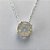 GARGANTILHA FOLHEADA A PRATA COM 50 MILÉSIMOS + VERNIZ DIAMOND - GARGANTILHA CORRENTE CADEADO 45CM ZIRCÔNIA CRISTAL REDONDA 11MM -PRA531 - Imagem 2
