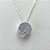 GARGANTILHA FOLHEADA A PRATA COM 50 MILÉSIMOS + VERNIZ DIAMOND - GARGANTILHA CORRENTE CADEADO 45CM ZIRCÔNIA LILÁS REDONDA 11MM -PRA532 - Imagem 2