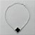PULSEIRA FOLHEADO A PRATA COM 50 MILÉSIMOS + VERNIZ DIAMOND - PULSEIRA 18CM VAN CLEEF PRETA FECHO LAGOSTA - PRA539 - Imagem 1