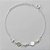 PULSEIRA FOLHEADO A PRATA COM 50 MILÉSIMOS + VERNIZ DIAMOND - PULSEIRA 17CM COM PÉROLAS E CÍRCULOS DESENHADOS FECHO LAGOSTA E EXTENSOR- PRA543 - Imagem 1