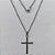 GARGANTILHA EM AÇO INOXIDÁVEL - (CX.134)  GARGANTILHA COM CORRENTE 45CM E PINGENTE CRUCIFIXO 30MM - COMPOSIÇÃO: AÇO INOXIDÁVEL - AÇO2109 - Imagem 1