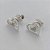 BRINCO FOLHEADA A PRATA COM 50 MILÉSIMOS + VERNIZ DIAMOND -  BRINCOS DE PINO CORAÇÃO COM MICRO ZIRCÔNIAS 14MM -PRA559 - Imagem 2
