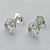 BRINCO FOLHEADA A PRATA COM 50 MILÉSIMOS + VERNIZ DIAMOND -  BRINCOS DE PINO COM MICRO ZIRCÔNIAS E ZIRCÔNIA 10MM -PRA561 - Imagem 2