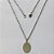 GARGANTILHA EM AÇO INOXIDÁVEL(CX117) -  GARGANTILHA COM CORRENTE( ACO03) 50CM E PINGENTE PARA GRAVAÇÃO OVAL 12MM - COMPOSIÇÃO: AÇO INOXIDÁVEL - AÇO2115 - Imagem 1