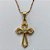 GARGANTILHA NO BRUTO PRONTO PARA O BANHO(CX63) - GARGANTILHA COM CORRENTE L-11  45CM - PINGENTE CRUCIFIXO COM MICRO ZIRCÔNIAS  15X22MM - PESO TOTAL 3,0GR - BRU15542 - Imagem 2
