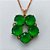 GARGANTILHA NO BRUTO PRONTO PARA O BANHO(CX63) - GARGANTILHA COM CORRENTE VENEZIANA 45CM - PINGENTE COM ZIRCÔNIAS REDONDA VERDE 9MM - PESO TOTAL 7,9GR - BRU15547 - Imagem 2