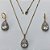 CONJUNTO NO BRUTO PRONTO PARA O BANHO(CX88)- CORRENTE VENEZIANA 45CM + EXTENSOR E FECHO LAGOSTA - BRINCOS ARGOLINHA DE PRESSÃO E PINGENTES COM BASES CRAVEJADAS EM CRISTAIS  E ZIRCÔNIA CRISTAL 10X14MM - PESO TOTAL 11,2GR - BRU15574 - Imagem 1