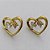 BRINCO NO BRUTO PRONTO PARA O BANHO -  (CX.120)  (BX002964W) BRINCO DE PINO CORAÇÃO VAZADO CRAVEJADO EM MICROS ZIRCÔNIAS 12MM - PESO: 1,8GR - COMPOSIÇÃO: LATÃO / ZIRCÔNIA - BRU15736 - Imagem 2