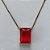 GARGANTILHA NO BRUTO PRONTA PARA O BANHO - GARGANTILHA COM CORRENTE VENEZIANA 45CM E PINGENTE EM ZIRCÔNIA VERMELHA RETANGULAR 10X14CM - PESO TOTAL 3,4GR - BRU15751 - Imagem 2