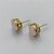 BRINCO NO BRUTO PRONTO PARA O BANHO - KIT COM 3 BRINCOS DE PINO COM ZIRCÔNIA ROSA LEITOSA REDONDA 10X10MM - PESO TOTAL 10,3GR - BRU15933 - Imagem 2