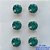 BRINCO NO BRUTO PRONTO PARA O BANHO - KIT COM 3 BRINCOS DE PINO COM ZIRCÔNIA AZUL REDONDA 10X10MM - PESO TOTAL 10,3GR - BRU15934 - Imagem 1