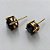 BRINCO NO BRUTO PRONTO PARA O BANHO - KIT COM 3 BRINCOS DE PINO COM ZIRCÔNIA REDONDA 10X10MM - PESO TOTAL 10,3GR - BRU15938 - Imagem 2
