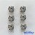BRINCO NO BRUTO PRONTO PARA O BANHO - KIT COM 3 BRINCOS DE PINO COM BASE EM ALTA FUSÃO E COM ZIRCÔNIA CRISTAL REDONDA 8X8MM - PESO TOTAL 6,8GR - BRU15939 - Imagem 1