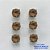 BRINCO NO BRUTO PRONTO PARA O BANHO - KIT COM 3 BRINCOS DE PINO COM BASE EM ALTA FUSÃO E COM ZIRCÔNIA MARROM REDONDA 8X8MM - PESO TOTAL 6,8GR - BRU15943 - Imagem 1