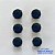 BRINCO NO BRUTO PRONTO PARA O BANHO - KIT COM 3 BRINCOS DE PINO COM BASE EM ALTA FUSÃO E COM ZIRCÔNIA AZUL ESCURA REDONDA 8X8MM - PESO TOTAL 6,8GR - BRU15946 - Imagem 1