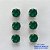 BRINCO NO BRUTO PRONTO PARA O BANHO - KIT COM 3 BRINCOS DE PINO COM BASE EM ALTA FUSÃO E COM ZIRCÔNIA VERDE REDONDA 8X8MM - PESO TOTAL 6,8GR - BRU15947 - Imagem 1
