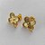 BRINCO FOLHEADO A OURO - BANHADO COM 5 MILÉSIMOS + VERNIZ DIAMOND - (BDK010) BRINCO DE PINO TREVO TIPO VAN CLEEF 12MM - OURO374 - Imagem 2