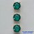 PINGENTE NO BRUTO PRONTO PARA O BANHO - KIT COM 3 PINGENTES COM BASES EM ALTA FUSÃO REDONDAS ZIRCÔNIAS VERDE CLARA 8X8MM - PESO TOTAL 2,5GR - BRU15957 - Imagem 1