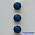 PINGENTE NO BRUTO PRONTO PARA O BANHO - KIT COM 3 PINGENTES COM BASES EM ALTA FUSÃO REDONDAS ZIRCÔNIAS AZUL ESCURA 8X8MM - PESO TOTAL 2,5GR - BRU15958 - Imagem 1