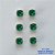 BRINCO NO BRUTO PRONTO PARA O BANHO - KIT COM 3 BRINCOS DE PINO COM BASE EM ALTA FUSÃO COM ZIRCÔNIA VERDE CLARA REDONDA 6X6MM - PESO TOTAL 3,4GR - BRU15963 - Imagem 1