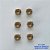 BRINCO NO BRUTO PRONTO PARA O BANHO - KIT COM 3 BRINCOS DE PINO COM BASE EM ALTA FUSÃO COM ZIRCÔNIA MARROM REDONDA 6X6MM - PESO TOTAL 3,4GR - BRU15964 - Imagem 1