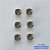 BRINCO NO BRUTO PRONTO PARA O BANHO - KIT COM 3 BRINCOS DE PINO COM BASE EM ALTA FUSÃO COM ZIRCÔNIA LILÁS REDONDA 6X6MM - PESO TOTAL 3,4GR - BRU15966 - Imagem 1