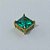 PINGENTE NO BRUTO PRONTO PARA O BANHO - KIT COM 3 PINGENTES COM BASES EM ALTA FUSÃO COM ZIRCÔNIAS QUADRADAS VERDES 10X10MM - PESO TOTAL 6,8GR - BRU15985 - Imagem 2