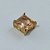 PINGENTE NO BRUTO PRONTO PARA O BANHO - KIT COM 3 PINGENTES COM BASES EM ALTA FUSÃO COM ZIRCÔNIAS QUADRADAS MARROM 10X10MM - PESO TOTAL 6,8GR - BRU15988 - Imagem 2
