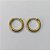 BRINCO EM AÇO INOXIDÁVEL - (CX.137) BRINCO ARGOLA DOURADA 16MM - COMPOSIÇÃO: AÇO INOXIDÁVEL - AÇO2155 - Imagem 1