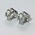 BRINCO EM AÇO INOXIDÁVEL - (CX.137) BRINCO DE ARGOLA COM STRASS CRISTAL 7X14MM - COMPOSIÇÃO: AÇO INOXIDÁVEL - AÇO2159 - Imagem 1