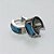 BRINCO EM AÇO INOXIDÁVEL - (CX.137) BRINCO DE ARGOLA COM STRASS AZUL 7X14MM - COMPOSIÇÃO: AÇO INOXIDÁVEL - AÇO2165 - Imagem 2
