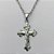 GARGANTILHA EM AÇO INOXIDÁVEL(CX137) - GARGANTILHA COM CORRENTE (ACO12) 50CM E PINGENTE CRUCIFIXO 28MM - COMPOSIÇÃO: AÇO INOXIDÁVEL - AÇO2176 - Imagem 2