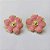 BRINCO EM AÇO INOXIDÁVEL - (CX.140) BRINCO DE PINO DOURADO FLOR ESMALTADA ROSA 25MM - COMPOSIÇÃO: AÇO INOXIDÁVEL DOURADO - AÇO2215 - Imagem 2
